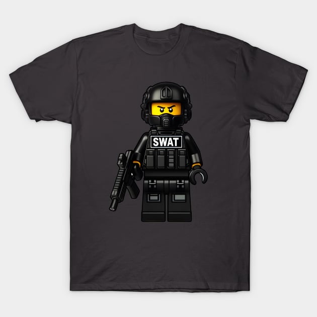 Tactical LEGO T-Shirt by Rawlifegraphic